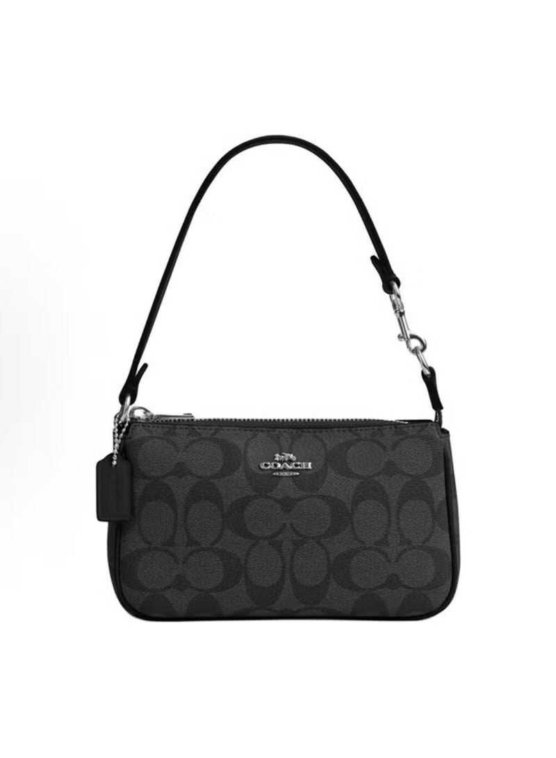 كوتش اوت ليت شنطة كتف نسائية شنطة كتف حقيبة كتف سوداء رمادية حقيبة كروس بودي - Image 1